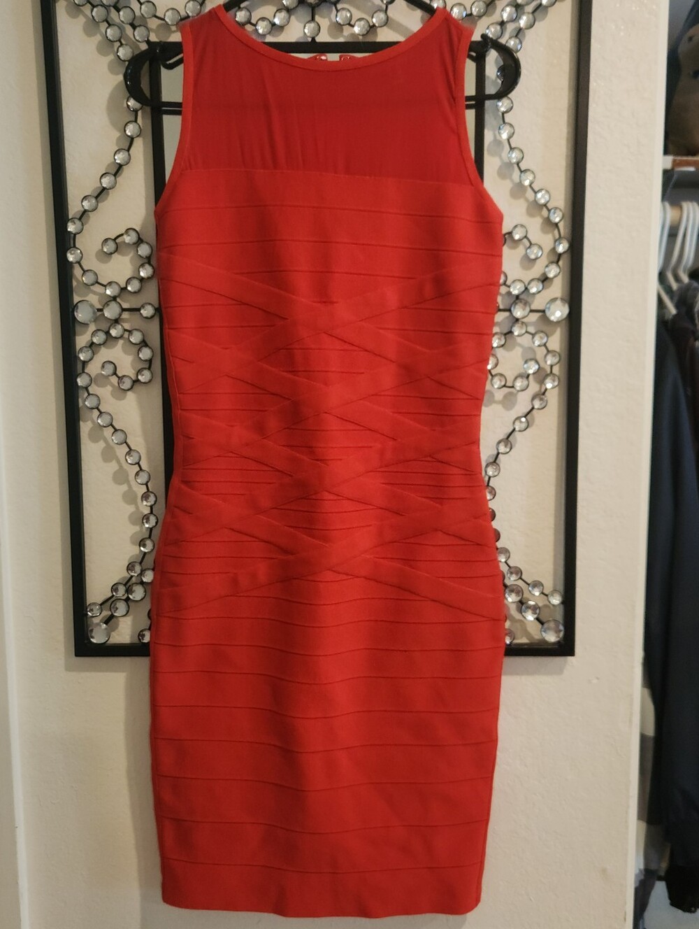 ✨ Dress the Population Ximena Sleeveless Bandage Dress ✨ M NWOT
